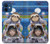 W3915 Costume d'astronaute paresseux pour bébé fille raton laveur Etui Coque Housse et Flip Housse Cuir pour iPhone 12 mini