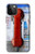 W3925 Collage Téléphone Public Vintage Etui Coque Housse et Flip Housse Cuir pour iPhone 12 Pro Max