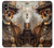 W3949 Crâne Steampunk Fumer Etui Coque Housse et Flip Housse Cuir pour iPhone XS Max