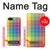 W3942 Tartan à carreaux arc-en-ciel LGBTQ Etui Coque Housse et Flip Housse Cuir pour iPhone 5 5S SE