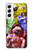 W3914 Galaxie colorée de costume d'astronaute de nébuleuse Etui Coque Housse et Flip Housse Cuir pour Samsung Galaxy S22