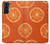 W3946 Motif orange sans couture Etui Coque Housse et Flip Housse Cuir pour Samsung Galaxy S21 Plus 5G, Galaxy S21+ 5G