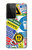 W3960 Collage d'autocollants de signalisation de sécurité Etui Coque Housse et Flip Housse Cuir pour Samsung Galaxy S21 Ultra 5G
