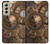 W3927 Boussole Horloge Gage Steampunk Etui Coque Housse et Flip Housse Cuir pour Samsung Galaxy S21 FE 5G