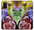 W3914 Galaxie colorée de costume d'astronaute de nébuleuse Etui Coque Housse et Flip Housse Cuir pour Samsung Galaxy S20 Plus, Galaxy S20+