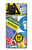 W3960 Collage d'autocollants de signalisation de sécurité Etui Coque Housse et Flip Housse Cuir pour Samsung Galaxy S10 Lite
