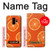 W3946 Motif orange sans couture Etui Coque Housse et Flip Housse Cuir pour Samsung Galaxy S9