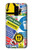 W3960 Collage d'autocollants de signalisation de sécurité Etui Coque Housse et Flip Housse Cuir pour Samsung Galaxy S9