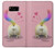 W3923 Queue d'arc-en-ciel de fond de chat Etui Coque Housse et Flip Housse Cuir pour Samsung Galaxy S8