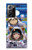W3915 Costume d'astronaute paresseux pour bébé fille raton laveur Etui Coque Housse et Flip Housse Cuir pour Samsung Galaxy Note 20 Ultra, Ultra 5G