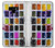 W3956 Graphique de boîte à palette aquarelle Etui Coque Housse et Flip Housse Cuir pour Note 9 Samsung Galaxy Note9