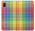 W3942 Tartan à carreaux arc-en-ciel LGBTQ Etui Coque Housse et Flip Housse Cuir pour Samsung Galaxy A10e