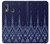 W3950 Motif textile thaïlandais bleu Etui Coque Housse et Flip Housse Cuir pour Samsung Galaxy A20, Galaxy A30