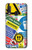 W3960 Collage d'autocollants de signalisation de sécurité Etui Coque Housse et Flip Housse Cuir pour Samsung Galaxy A20e