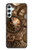 W3927 Boussole Horloge Gage Steampunk Etui Coque Housse et Flip Housse Cuir pour Samsung Galaxy A34 5G