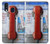 W3925 Collage Téléphone Public Vintage Etui Coque Housse et Flip Housse Cuir pour Samsung Galaxy A40