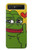 W3945 Pepe Love doigt du milieu Etui Coque Housse et Flip Housse pour Samsung Galaxy Z Flip 5G