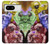 W3914 Galaxie colorée de costume d'astronaute de nébuleuse Etui Coque Housse et Flip Housse Cuir pour Google Pixel 8