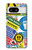 W3960 Collage d'autocollants de signalisation de sécurité Etui Coque Housse et Flip Housse Cuir pour Google Pixel 8