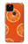 W3946 Motif orange sans couture Etui Coque Housse et Flip Housse Cuir pour Google Pixel 5