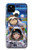 W3915 Costume d'astronaute paresseux pour bébé fille raton laveur Etui Coque Housse et Flip Housse Cuir pour Google Pixel 4a 5G