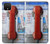 W3925 Collage Téléphone Public Vintage Etui Coque Housse et Flip Housse Cuir pour Google Pixel 4