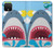 W3947 Caricature d'hélicoptère de requin Etui Coque Housse et Flip Housse Cuir pour Google Pixel 4