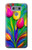 W3926 Peinture à l'huile de tulipe colorée Etui Coque Housse et Flip Housse Cuir pour LG G6