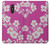 W3924 Fond rose fleur de cerisier Etui Coque Housse et Flip Housse Cuir pour LG Q Stylo 4, LG Q Stylus