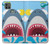 W3947 Caricature d'hélicoptère de requin Etui Coque Housse et Flip Housse Cuir pour Motorola Moto G9 Power