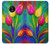 W3926 Peinture à l'huile de tulipe colorée Etui Coque Housse et Flip Housse Cuir pour Motorola Moto G6