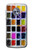 W3956 Graphique de boîte à palette aquarelle Etui Coque Housse et Flip Housse Cuir pour Motorola Moto X4