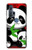 W3929 Panda mignon mangeant du bambou Etui Coque Housse et Flip Housse Cuir pour Motorola Edge+