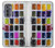 W3956 Graphique de boîte à palette aquarelle Etui Coque Housse et Flip Housse Cuir pour Motorola Edge (2022)