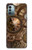 W3927 Boussole Horloge Gage Steampunk Etui Coque Housse et Flip Housse Cuir pour Nokia G11, G21