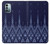 W3950 Motif textile thaïlandais bleu Etui Coque Housse et Flip Housse Cuir pour Nokia G11, G21