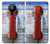 W3925 Collage Téléphone Public Vintage Etui Coque Housse et Flip Housse Cuir pour Nokia 5.3