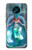W3911 Jolie petite sirène Aqua Spa Etui Coque Housse et Flip Housse Cuir pour Nokia 3.4