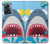 W3947 Caricature d'hélicoptère de requin Etui Coque Housse et Flip Housse Cuir pour OnePlus Nord N300