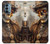 W3949 Crâne Steampunk Fumer Etui Coque Housse et Flip Housse Cuir pour OnePlus Nord N200 5G