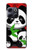 W3929 Panda mignon mangeant du bambou Etui Coque Housse et Flip Housse Cuir pour OnePlus 10T