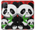 W3929 Panda mignon mangeant du bambou Etui Coque Housse et Flip Housse Cuir pour OnePlus 8T