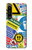 W3960 Collage d'autocollants de signalisation de sécurité Etui Coque Housse et Flip Housse Cuir pour Sony Xperia 1 IV