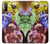 W3914 Galaxie colorée de costume d'astronaute de nébuleuse Etui Coque Housse et Flip Housse Cuir pour Sony Xperia 10 III
