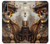 W3949 Crâne Steampunk Fumer Etui Coque Housse et Flip Housse Cuir pour Sony Xperia 10 III