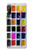 W3956 Graphique de boîte à palette aquarelle Etui Coque Housse et Flip Housse Cuir pour Sony Xperia L4