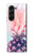 W3711 Ananas rose Etui Coque Housse et Flip Housse pour Samsung Galaxy Z Fold 5