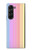 W3849 Couleurs verticales colorées Etui Coque Housse et Flip Housse pour Samsung Galaxy Z Fold 5