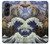 W3851 Monde de l'art Van Gogh Hokusai Da Vinci Etui Coque Housse et Flip Housse pour Samsung Galaxy Z Fold 5