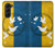 W3857 Colombe de la paix drapeau ukrainien Etui Coque Housse et Flip Housse pour Samsung Galaxy Z Fold 5